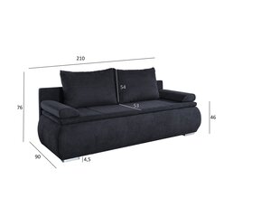 Sofa Lenon, pilka kaina ir informacija | Sofos | pigu.lt