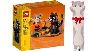 40570 LEGO Classic katės ir pelės Helovinas ir pliušinė pagalvė Katė kaina ir informacija | Konstruktoriai ir kaladėlės | pigu.lt
