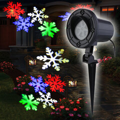 Влагозащищенный лазерный проектор для сада и помещений / IP65 / 12 Вт / RGB цена и информация | Праздничные декорации | pigu.lt