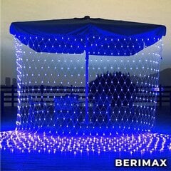 Штора-гирлянда новогодняя Berimax 160 LED 3x1, синяя цена и информация | Гирлянды | pigu.lt