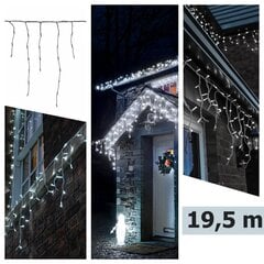 Новогодняя гирлянда-сосульки Berimax 500 LED, холодный белый цена и информация | Гирлянды | pigu.lt