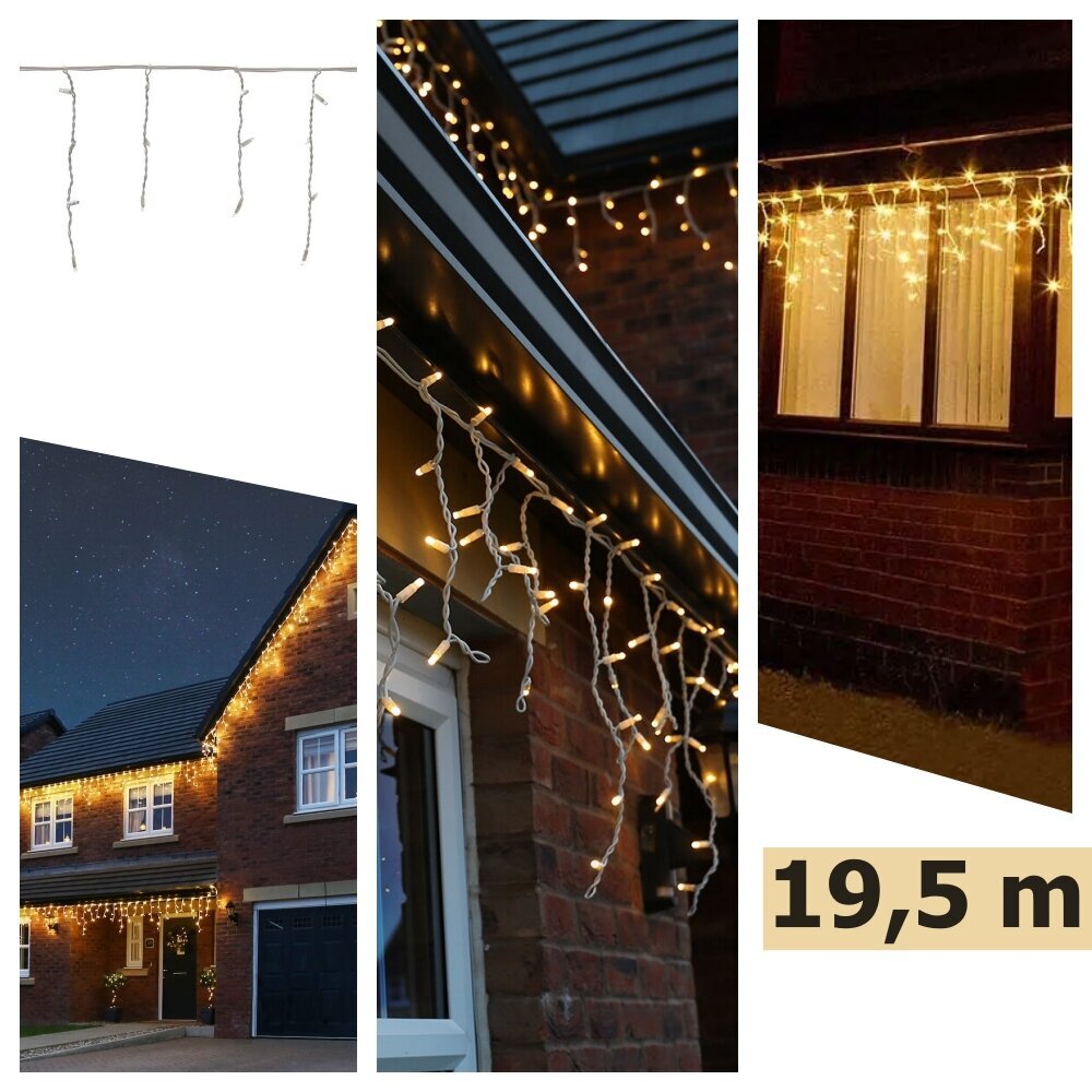 Kalėdinė girlianda, 500 LED, 19 m kaina ir informacija | Girliandos | pigu.lt