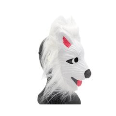 Veido kaukė Vilkas, balta цена и информация | Карнавальные костюмы | pigu.lt