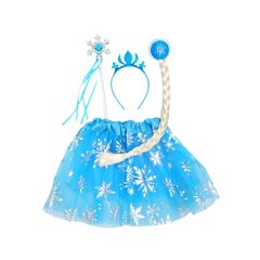 Karnavalinis kostiumas Ledo karalienė, 4 dalių kaina ir informacija | Karnavaliniai kostiumai | pigu.lt
