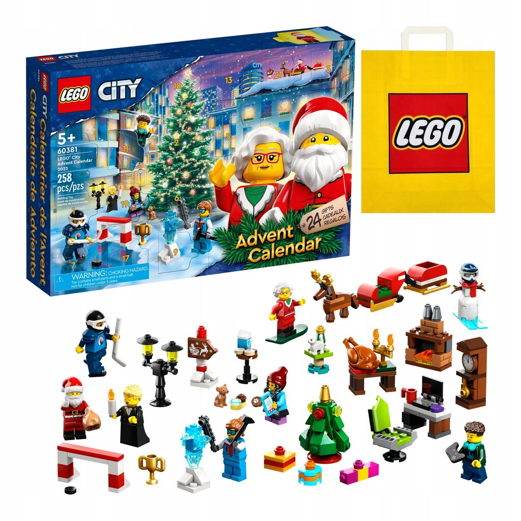 60381 LEGO City Advento kalendorius kaina ir informacija | Žaislai berniukams | pigu.lt