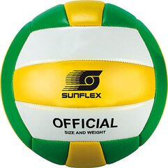 Paplūdimio tinklinio kamuolys Sunflex Sunflash, 5 dydis, žalias/geltonas цена и информация | Волейбольные мячи | pigu.lt
