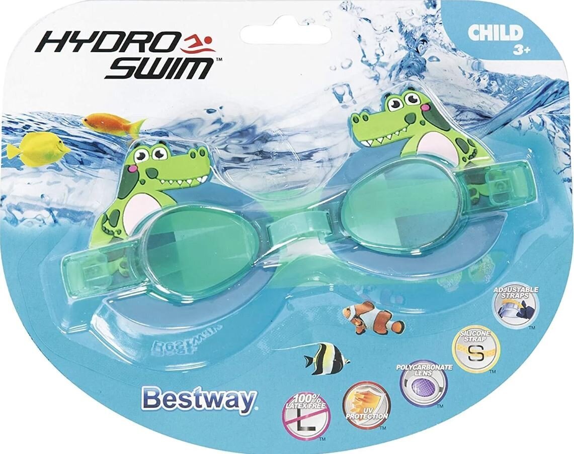 Plaukimo akiniai Bestway Character, įvairių spalvų kaina ir informacija | Plaukimo akiniai | pigu.lt