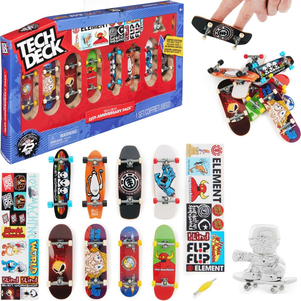 Pirštukų riedlentės Fingerboard Tech Deck Set, 8 d. цена | pigu.lt