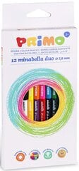 Dvipusiai spalvoti pieštukai Primo Minabella, 12 spalvų цена и информация | Принадлежности для рисования, лепки | pigu.lt