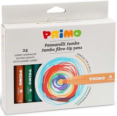 Flomasteriai Primo Jumbo, 24 spalv. kaina ir informacija | Piešimo, tapybos, lipdymo reikmenys | pigu.lt