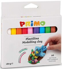 Plastilinas Primo, 10 sp. kaina ir informacija | Piešimo, tapybos, lipdymo reikmenys | pigu.lt