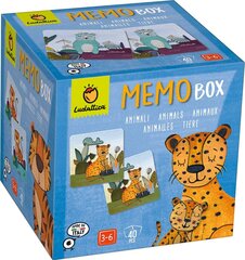 Atmintį gerinantis žaidimas Memo Box Gyvūnai Ludattica, 40 d. kaina ir informacija | Stalo žaidimai, galvosūkiai | pigu.lt