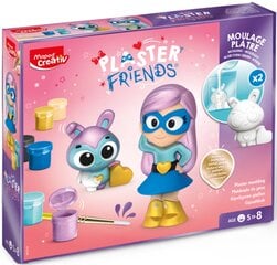 Творческий набор для лепки из гипса Maped Creativ Plaster Friends Супер девочка цена и информация | Развивающие игрушки | pigu.lt