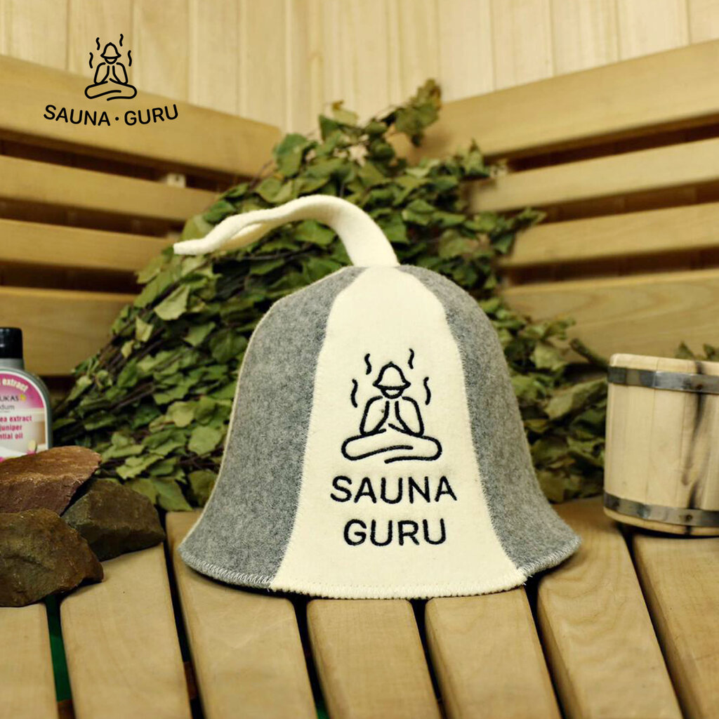 Pirties kepurė Sauna Guru 100% vilna kaina ir informacija | Saunos, pirties aksesuarai | pigu.lt