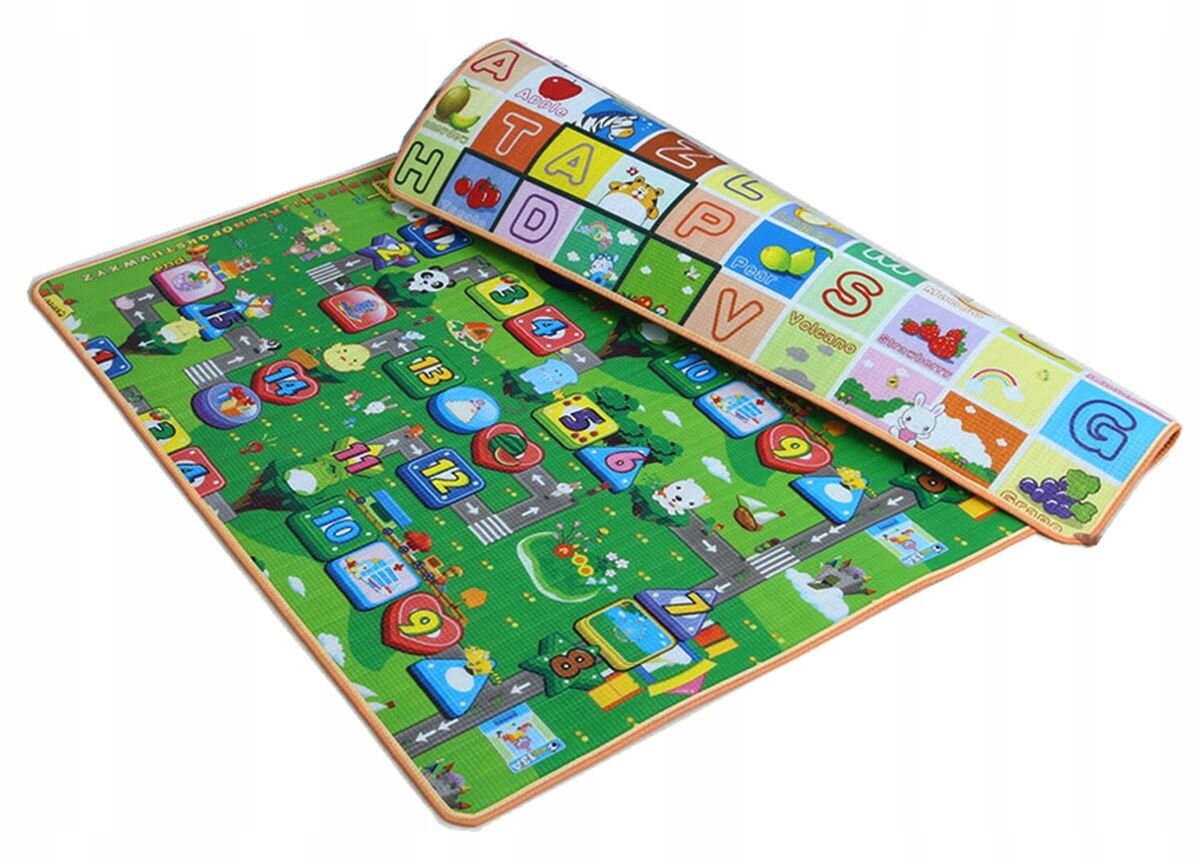 Dvipusis žaidimų kilimėlis KidsToys, 190x170cm kaina ir informacija | Lavinimo kilimėliai | pigu.lt