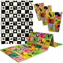 Dvipusis žaidimų kilimėlis Humbi, 177x197cm цена и информация | Развивающие коврики | pigu.lt