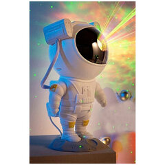 LED проектор Астронавт, белый, 12 x 13 x 25 см цена и информация | Праздничные декорации | pigu.lt