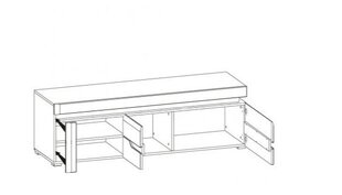 TV spintelė Liveo Irma IM2, balta цена и информация | Тумбы под телевизор | pigu.lt