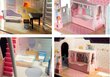 XXL medinis lėlių namelis su 2 lėlėmis, LED ir baldais kaina ir informacija | Žaislai mergaitėms | pigu.lt