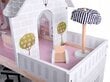 Medinis lėlių namelis su baldais Boho LED, 78 cm kaina ir informacija | Žaislai mergaitėms | pigu.lt