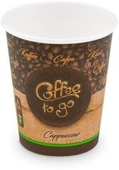 Vienkartiniai popieriniai puodeliai Coffee to go, 110 ml, 50 vnt. kaina ir informacija | Vienkartiniai indai šventėms | pigu.lt