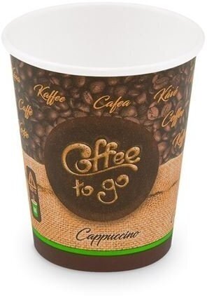 Vienkartiniai popieriniai puodeliai Coffee to go, 110 ml, 50 vnt. цена и информация | Vienkartiniai indai šventėms | pigu.lt