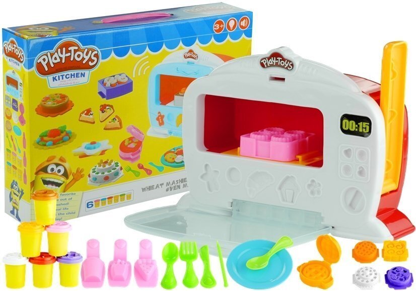 Kūrybinis plastilino rinkinys Play Toys Orkaitė kaina ir informacija | Lavinamieji žaislai | pigu.lt