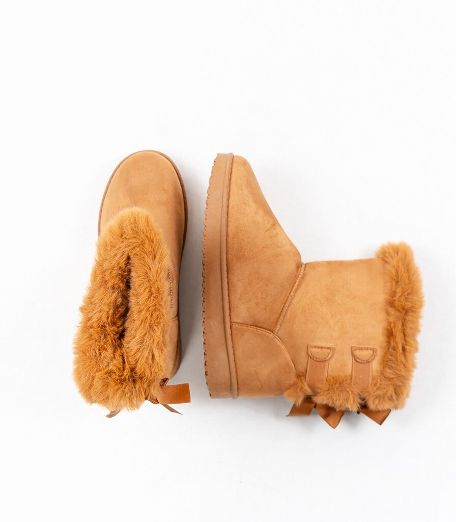 Žieminiai batai moterims, rudi цена и информация | Aulinukai, ilgaauliai batai moterims | pigu.lt