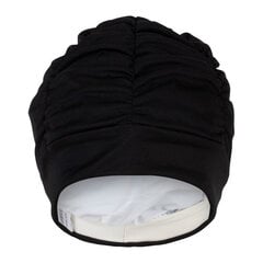 Ladies fabric swimcap FASHY SWIM 3403 20 black  with plastic lining and soft headband цена и информация | Шапочки для плавания | pigu.lt