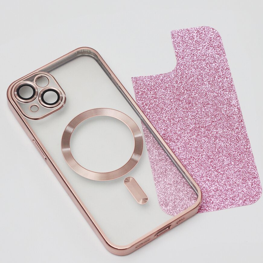 Mocco Glitter Chrome Mag Case цена и информация | Telefono dėklai | pigu.lt