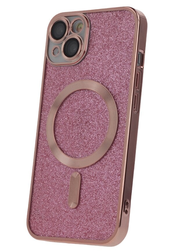 Mocco Glitter Chrome MagSafe Case for Apple iPhone 15 kaina ir informacija | Telefono dėklai | pigu.lt