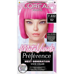 Plaukų dažai L'Oréal Paris Preférence Meta Vivids Meta Pink, 75 ml kaina ir informacija | Plaukų dažai | pigu.lt