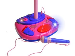Mikrofonas su reguliuojamu stovu vaikams Lean Toys, rožinis цена и информация | Развивающие игрушки | pigu.lt