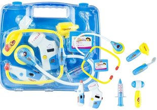 Žaislinis mažojo daktaro rinkinys Lean Toys, mėlynas kaina ir informacija | Žaislai mergaitėms | pigu.lt
