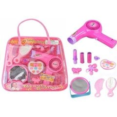 Mergaičių grožio rinkinys rankinėje Lean Toys, rožinis, 11d. kaina ir informacija | Žaislai mergaitėms | pigu.lt
