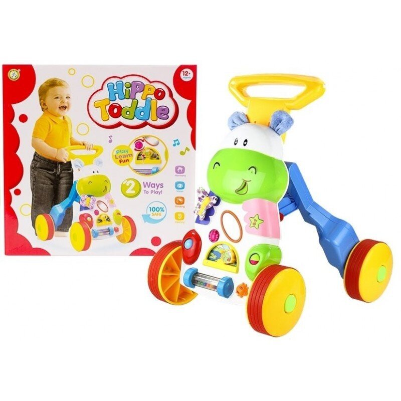 Stumiamas žaislas Lean Toys Hippo kaina ir informacija | Žaislai kūdikiams | pigu.lt