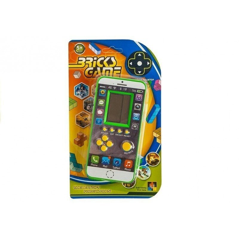 Elektrinis žaidimas Tetris, žalias цена и информация | Lavinamieji žaislai | pigu.lt