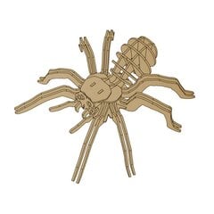 Medinė 3D voro erdvinė dėlionė Lean Toys, 31 d. kaina ir informacija | Dėlionės (puzzle) | pigu.lt