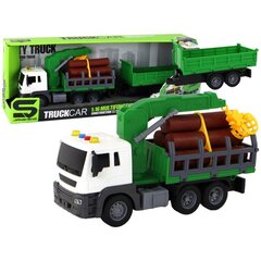 Sunkvežimis su priekaba Lean Toys kaina ir informacija | Žaislai berniukams | pigu.lt