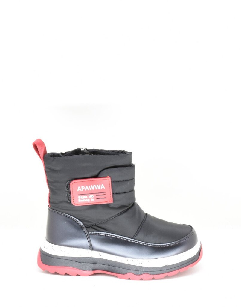 Žieminiai Bbatai berniukams Apawwa 31910052, juodi kaina ir informacija | Žieminiai batai vaikams | pigu.lt