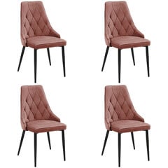 4-ių kėdžių komplektas Akord SJ.054, rožinis kaina ir informacija | Virtuvės ir valgomojo kėdės | pigu.lt