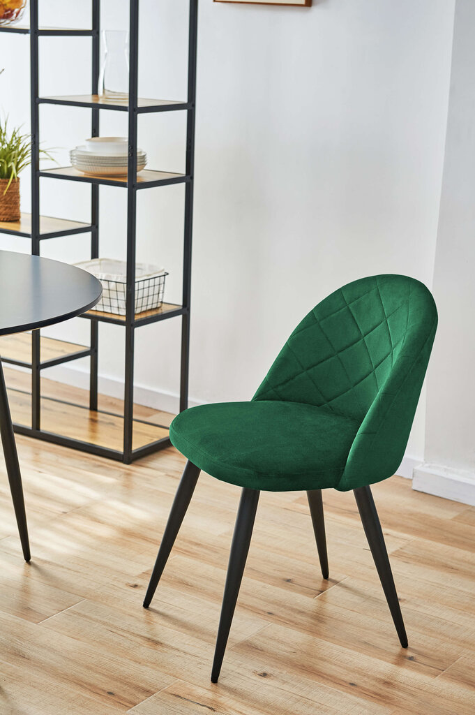 4-ių kėdžių komplektas Akord SJ.077, žalias kaina ir informacija | Virtuvės ir valgomojo kėdės | pigu.lt