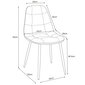 4-ių kėdžių komplektas Akord SJ.1, juodas kaina ir informacija | Virtuvės ir valgomojo kėdės | pigu.lt