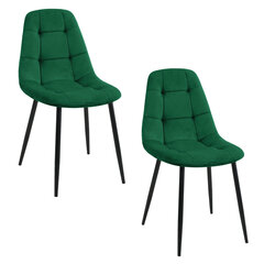 2-ių kėdžių komplektas Akord SJ.1, žalias kaina ir informacija | Virtuvės ir valgomojo kėdės | pigu.lt
