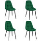 4-ių kėdžių komplektas Akord SJ.1, žalias kaina ir informacija | Virtuvės ir valgomojo kėdės | pigu.lt