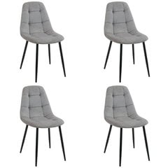 4-ių kėdžių komplektas Akord SJ.1, pilkas kaina ir informacija | Virtuvės ir valgomojo kėdės | pigu.lt