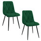 2-ių kėdžių komplektas Akord SJ.3, žalias цена и информация | Virtuvės ir valgomojo kėdės | pigu.lt
