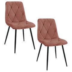 комплект из 2 стульев Akord SJ.3, розовый цена и информация | Стулья для кухни и столовой | pigu.lt