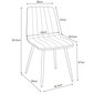 2-ių kėdžių komplektas Akord SJ.9, žalias kaina ir informacija | Virtuvės ir valgomojo kėdės | pigu.lt