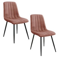 комплект из 2 стульев Akord SJ.9, розовый цена и информация | Стулья для кухни и столовой | pigu.lt